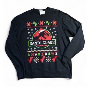 Santa Claws Festive Black Sweatshirt